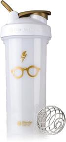 img 4 attached to BlenderBottle Harry Potter Shaker Bottle Pro Series: Ideal Protein Shake and Pre Workout Mixing, 28-Ounce, Bolt & Glasses