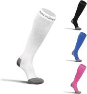 🏃 stay active with run forever sports compression socks for men & women – 20-30mmhg medical grade graduated stockings logo