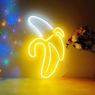 🍌 sunkite banana neon sign lights: vibrant led wall light art decor for bedroom, home, bars, cafes, party & holiday decorations - usb powered логотип