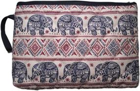 img 2 attached to Elephant-Inspired Handmade Makeup Cosmetic Travel Accessories for Wanderlust Beauty Lovers