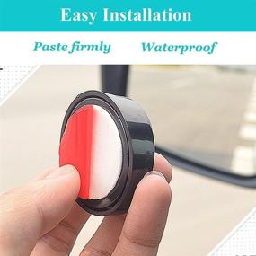 img 2 attached to 🚗 2-Pack KEWAYO Small Round Convex Automotive Blind Spot Mirrors - 360° Rotate Wide Angle Car Rear View Nirror for All Universal Vehicles with Stick-on Design