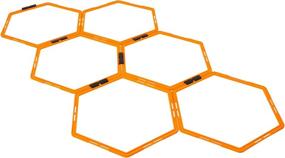 img 4 attached to Max4out Hexagonal Agility Training Rings Set of 6 Rings - Sports Equipment Training Ladder Set