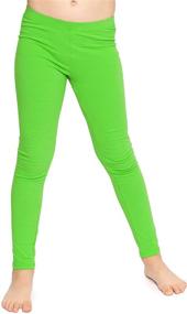 img 4 attached to Soft Solid and Printed Leggings for Girls