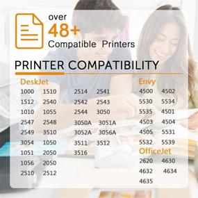 img 3 attached to 🖨️ Inktopia Remanufactured HP 61XL High Yield Ink Cartridges (1 Black, 1 Tricolor) for HP Envy 4500, 5530, 5534, HP Deskjet 1000, 1512, 2540, 3050, 3510, HP Officejet 4630, 2620, 4632 Printer