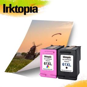 img 2 attached to 🖨️ Inktopia Remanufactured HP 61XL High Yield Ink Cartridges (1 Black, 1 Tricolor) for HP Envy 4500, 5530, 5534, HP Deskjet 1000, 1512, 2540, 3050, 3510, HP Officejet 4630, 2620, 4632 Printer