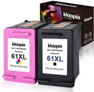 🖨️ inktopia remanufactured hp 61xl high yield ink cartridges (1 black, 1 tricolor) for hp envy 4500, 5530, 5534, hp deskjet 1000, 1512, 2540, 3050, 3510, hp officejet 4630, 2620, 4632 printer logo