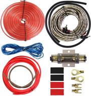 high performance 8 gauge car amp wiring kit - welugnal power wire amplifier installation wire kit: power, ground, remote cable, rca cable, speaker wire, split loom tubing, fuse holder - ideal for subwoofers logo