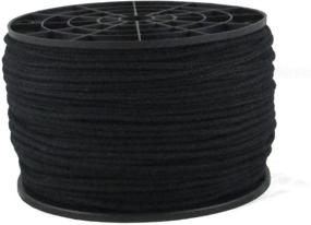 img 1 attached to 🎭 600ft Spool of 1/8 inch All Black Cotton Tie Line/Theater Cord - Reinforced, Low Stretch, and Unglazed for Versatile Uses