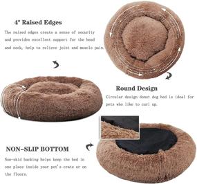 img 2 attached to Ultimate Calming Dog Beds: Anti-Anxiety Fluffy Bed for Small to Jumbo Size Dogs, 10-150lbs | Comfy Cuddler for Pet Dogs & Cats of All Breeds