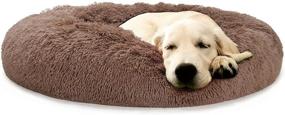 img 4 attached to Ultimate Calming Dog Beds: Anti-Anxiety Fluffy Bed for Small to Jumbo Size Dogs, 10-150lbs | Comfy Cuddler for Pet Dogs & Cats of All Breeds