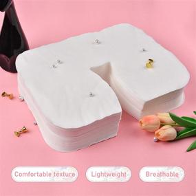 img 2 attached to 🛏️ Kalolary 200Pcs Disposable Face Cradle Covers: Soft Non-Sticking Flat Headrest Covers for Massage Tables, Chairs, and Spa Beds - White Face Rest Covers for Superior Hygiene