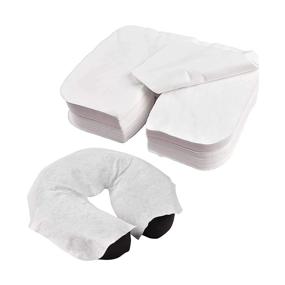 img 4 attached to 🛏️ Kalolary 200Pcs Disposable Face Cradle Covers: Soft Non-Sticking Flat Headrest Covers for Massage Tables, Chairs, and Spa Beds - White Face Rest Covers for Superior Hygiene