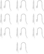 ✨ 925 sterling silver ball end french earring hooks – set of 20 pcs/10 pairs for diy jewelry making logo