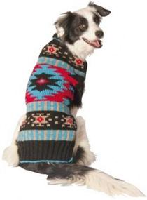 img 1 attached to 🐶 Chilly Dog Black Southwest Dog Sweater, X-Small: Stylish Warmth for Your Pint-sized Pooch!