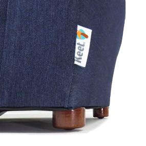 img 1 attached to 🛋️ Roundy Denim Kids' Sofa Furniture by Keet in Children's Furniture