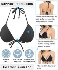 img 3 attached to 👙 Enhance Your Style with RELLECIGA Triangle Push Up Molded Paddings: Women's Clothing, Swimsuits & Cover Ups