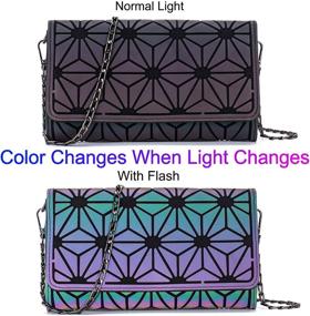 img 3 attached to 👛 Stylish Geometric Rhomboids Lattice Wallet Purse: Perfect Women's Handbags & Wallets Combo!