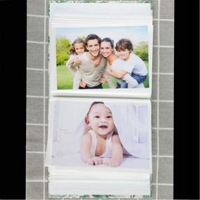 img 3 attached to 🌿 Capture Your Memories with WLC 4x6 Photo Albums - Green Leaves Natural Style Tree Leaves Album, Holds 100 Photos