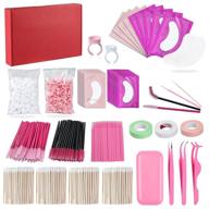 👁️ 907-piece eyelash extension kit - lash extension tools, eye gel patches, disposable mascara brush wands, micro applicators brushes, glue rings, eyelash tape, silicone eyelash pad - eyelash extension supplies logo