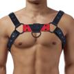 zawiar leather chest harness adjustable men's accessories in belts logo
