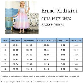 img 3 attached to 👗 Kidikidi Girls Christmas Lace Bridal Dress: Long A Line Wedding Pageant Dresses for Parties and Special Occasions, Tulle Party Gown for Girls Age 2-9Y