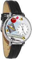 whimsical gifts: silver large style teacher watch - fun and functional timepiece for educators logo