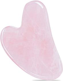 img 4 attached to Gua Sha Facial Massage Tool - Jade Stone and Rose Quartz Face Gua Sha 💎 for Facial SPA, Trigger Point Treatment and Jawline Face Sculpting - Ideal for Girls and Women