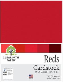 img 3 attached to Reds Assorted Cardstock Pack Sheets Crafting
