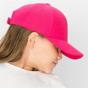 img 1 attached to 🧢 Youth Size Kid's Adjustable Structured Baseball Cap from Trendy Apparel Shop