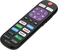 📺 enhanced replacement remote control for all roku tv brands [hisense/tcl/sharp/insignia/onn/sanyo/lg/hitachi/element/westinghouse] - includes 12 shortcut keys [not for roku stick] logo