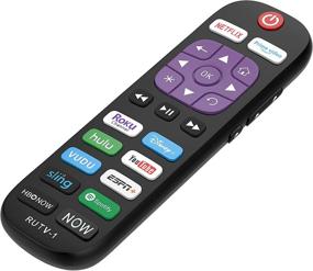 img 4 attached to 📺 Enhanced Replacement Remote Control for All Roku TV Brands [Hisense/TCL/Sharp/Insignia/ONN/Sanyo/LG/Hitachi/Element/Westinghouse] - Includes 12 Shortcut Keys [NOT for Roku Stick]