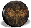 foruidea mandala dragonfly spare tire cover waterproof dust-proof uv sun wheel tire cover fit for jeep logo