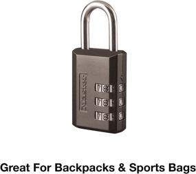 img 3 attached to 🔒 Black Master Lock 647D Padlock - 1 inch