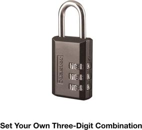 img 2 attached to 🔒 Black Master Lock 647D Padlock - 1 inch