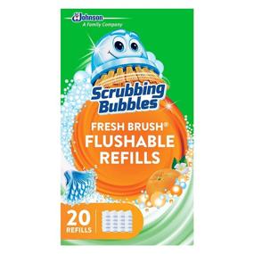 img 4 attached to 🚽 20ct Scrubbing Bubbles Fresh Brush Flushables Refill - Toilet and Toilet Bowl Cleaner with Citrus Action Scent - Eliminates Odors and Limescale