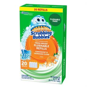 img 1 attached to 🚽 20ct Scrubbing Bubbles Fresh Brush Flushables Refill - Toilet and Toilet Bowl Cleaner with Citrus Action Scent - Eliminates Odors and Limescale