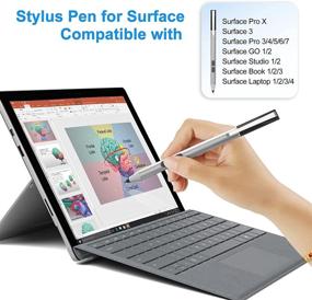 img 3 attached to 🖊️ Compatible Microsoft Stylus with Rejection Pressure - Tablet Accessories