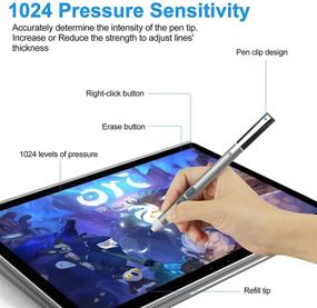 img 2 attached to 🖊️ Compatible Microsoft Stylus with Rejection Pressure - Tablet Accessories