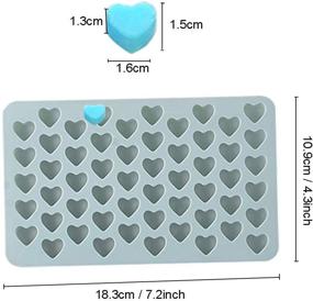 img 3 attached to 🧼 Форма для мыла из силикона в форме сердца - инструмент для изготовления мыла - мини форма для вставки сердца для шоколада, конфет, желе, мармелада, украшения тортов - набор из 2 шт.
