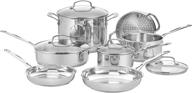 🍳 cuisinart 77-11g chef's classic stainless cookware set - 11-piece, silver logo