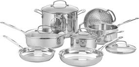 img 1 attached to 🍳 Cuisinart 77-11G Chef's Classic Stainless Cookware Set - 11-Piece, Silver