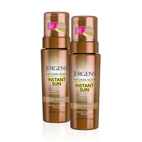 img 4 attached to 🌞 Jergens Natural Glow Instant Self Tanner Mousse - Sunless Tanning, Light Bronze Tan, 6 Ounce (2 Pack) - Achieve a Flawless and Natural-looking Tan
