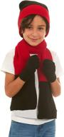 🧣 stay warm and stylish with polar wear boys scarf gloves at hats & caps logo