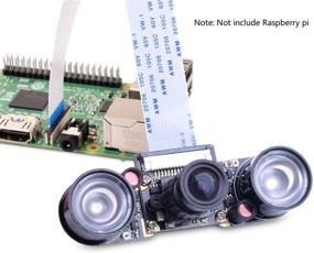img 1 attached to 📷 Enhanced Night Vision HD Video Webcam: Kuman for Raspberry Pi Camera Module 5MP 1080p OV5647 Sensor - Supports Raspberry Pi Models B/B+ A+ RPi 3/2/1/zero/zero W with FFC/FPC Cable