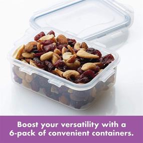 img 2 attached to LOCK & LOCK - HPL806S6 Clear Easy Essentials Food Storage 🔒 Container Set, 6 Piece - Food Storage Bin Set for Optimal Organization