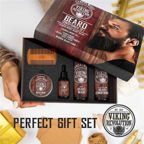 img 2 attached to 🧔 Ultimate Beard Care Conditioner Kit for Men - Softening, Smoothing, and Soothing Beard Itch - Complete with Beard Wash, Conditioner, Oil, Balm, and Comb - Sandalwood Scent