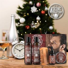 img 3 attached to 🧔 Ultimate Beard Care Conditioner Kit for Men - Softening, Smoothing, and Soothing Beard Itch - Complete with Beard Wash, Conditioner, Oil, Balm, and Comb - Sandalwood Scent