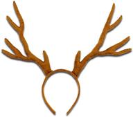 🦌 stylish reindeer antlers headband for adults - deer antlers headband logo
