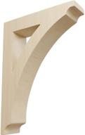 🔨 ekena millwork rubberwood bracket - 1 3/4"w x 6 1/2"d x 9"h - improved seo logo