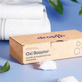 img 2 attached to 🌿 Dropps Беспаховые Oxi Booster Подсыпки: 32 штуки, без запаха и красителей, без хлорного отбеливателя, HE, на основе натуральных минералов, упаковка с низким количеством отходов